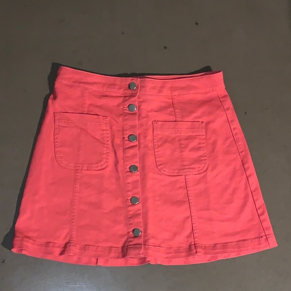 Pink Denim Skirt - Picture 2 of 2